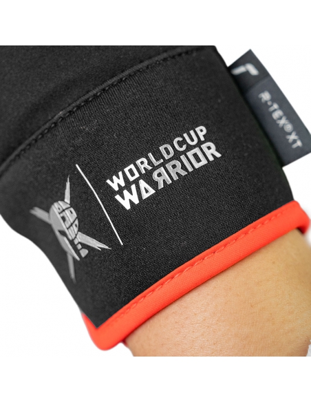 Rękawice narciarskie Reusch WorldCup Warrior Prime R-TEX® XT Junior (pięciopalczaste) Black/Silver/Fluo Red