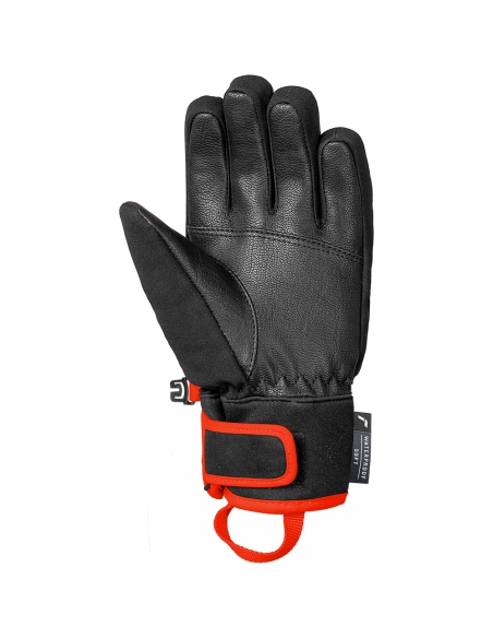 Rękawice narciarskie Reusch WorldCup Warrior Prime R-TEX® XT Junior (pięciopalczaste) Black/Silver/Fluo Red