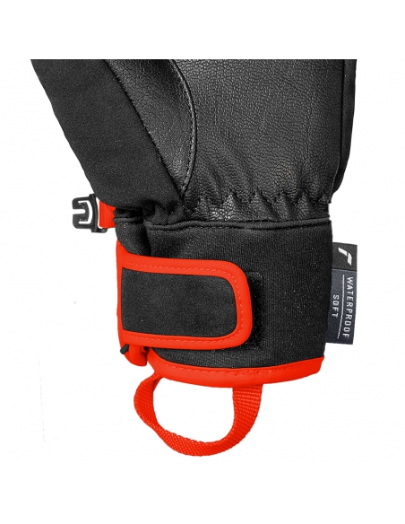 Rękawice narciarskie Reusch WorldCup Warrior Prime R-TEX® XT Junior (pięciopalczaste) Black/Silver/Fluo Red