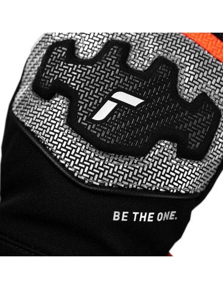 Rękawice narciarskie Reusch WorldCup Warrior Prime R-TEX® XT Mitten Junior (jednopalczaste) Black/Silver/Fluo Red