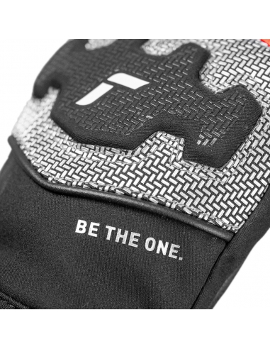 Rękawice narciarskie Reusch WorldCup Warrior Prime R-TEX® XT Mitten Junior (jednopalczaste) Black/Silver/Fluo Red