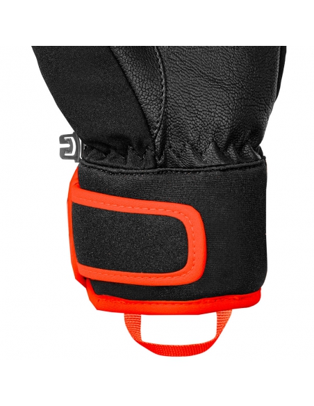 Rękawice narciarskie Reusch WorldCup Warrior Prime R-TEX® XT Mitten Junior (jednopalczaste) Black/Silver/Fluo Red