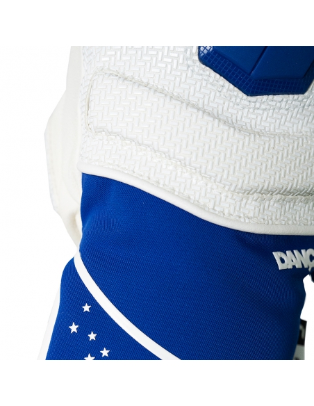 Rękawice narciarskie Reusch Worldcup Warrior GS Junior (pięciopalczaste) White/Blue by Lucas Braathen