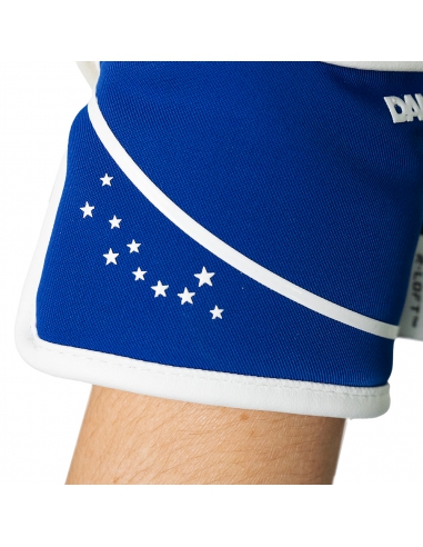 Rękawice narciarskie Reusch Worldcup Warrior GS Junior (pięciopalczaste) White/Blue by Lucas Braathen