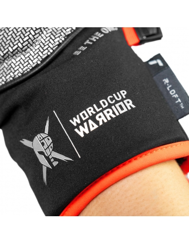 Rękawice narciarskie Reusch Worldcup Warrior GS Junior Mitten (jednopalczaste) Black/Silver/Fluo Red