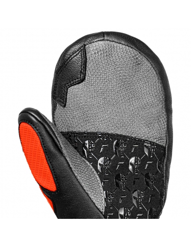 Rękawice narciarskie Reusch Worldcup Warrior GS Junior Mitten (jednopalczaste) Black/Silver/Fluo Red