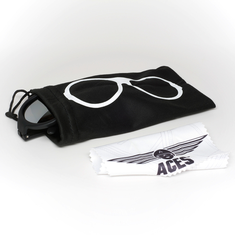 Okulary przeciwsłoneczne dla dzieci Babiators Aces Aviator Black Ops Black lustrzane szkła 6+