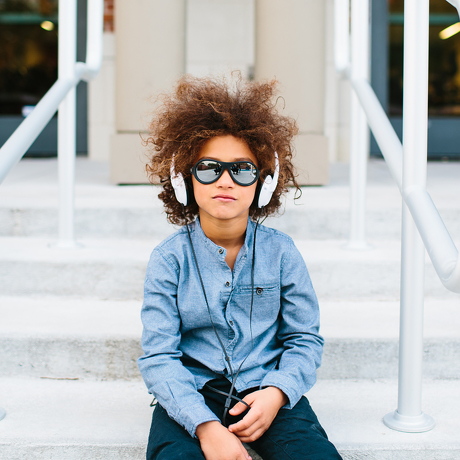 Okulary przeciwsłoneczne dla dzieci Babiators Aces Aviator Black Ops Black lustrzane szkła 6+