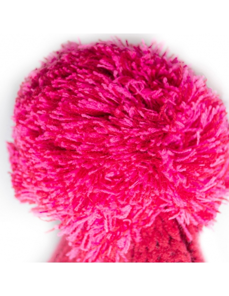 Czapka z pomponem Reusch Enzo Beanie Crimson/Knockout Pink