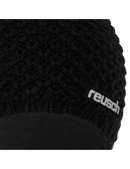 Czapka z pomponem Reusch Elias Beanie Black/Black