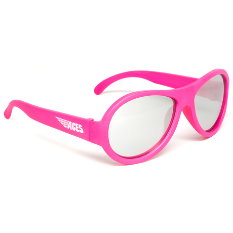 Okulary przeciwsłoneczne dla dzieci Babiators Aces Aviator Popstar Pink lustrzane szkła 6+