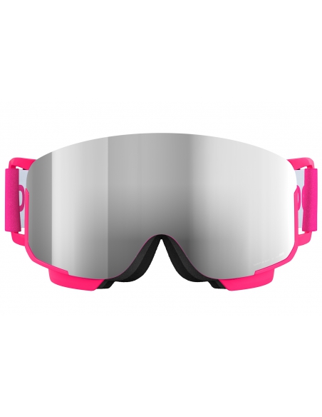 Gogle narciarskie POC POCito NEXAL Fluorescent Pink / Partly Sunny Silver