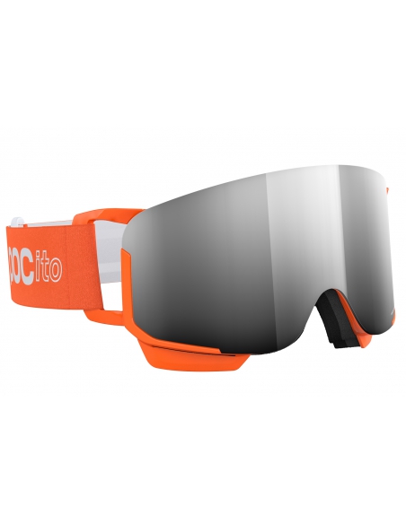 Gogle narciarskie POC POCito NEXAL Fluorescent Orange / Partly Sunny Silver