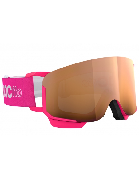 Gogle narciarskie POC POCito NEXAL Fluorescent Pink / Partly Sunny Light Orange