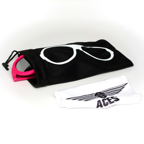 Okulary przeciwsłoneczne dla dzieci Babiators Aces Aviator Popstar Pink lustrzane szkła 6+