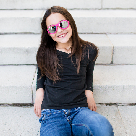 Okulary przeciwsłoneczne dla dzieci Babiators Aces Aviator Popstar Pink lustrzane szkła 6+