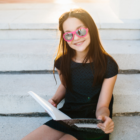 Okulary przeciwsłoneczne dla dzieci Babiators Aces Aviator Popstar Pink lustrzane szkła 6+