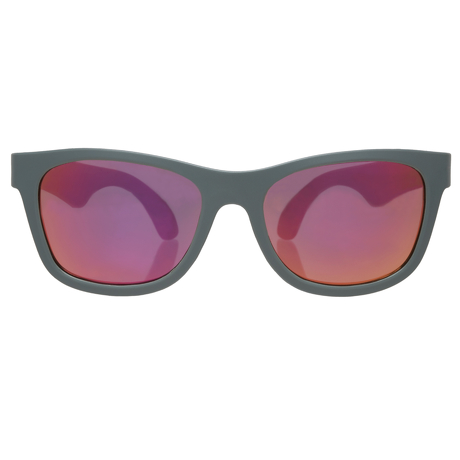 Okulary przeciwsłoneczne dla dzieci Babiators Aces Navigator Galactic Grey różowe szkła 6+