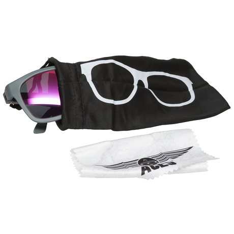 Okulary przeciwsłoneczne dla dzieci Babiators Aces Navigator Galactic Grey różowe szkła 6+