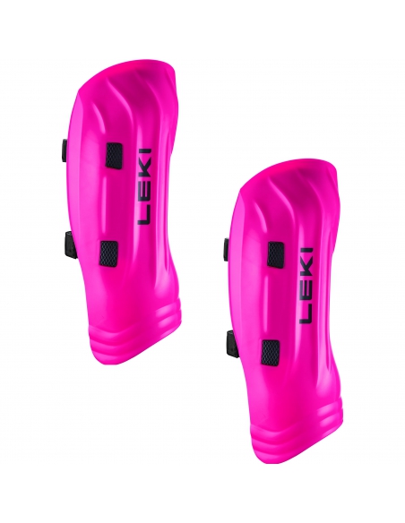 Ochraniacze narciarskie na golenie Leki WorldCup Pro Shin Guard Neon Pink