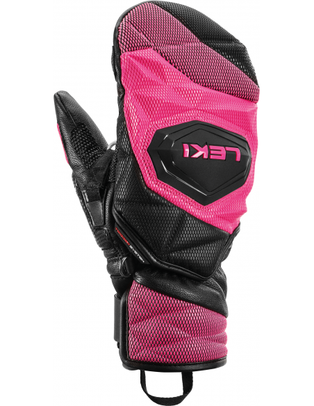 Rękawice narciarskie Leki WCR Venom 3D Junior Mitten (jednopalczaste) Black/Pink