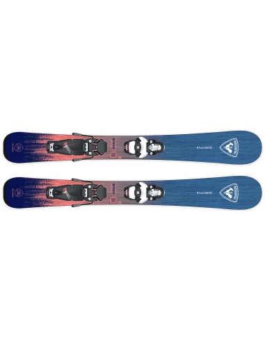 Narty Rossignol RALLYBIRD KID + wiązania Look TEAM 4 GW