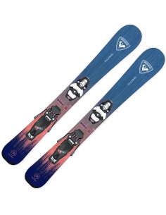 Narty Rossignol RALLYBIRD KID + wiązania Look TEAM 4 GW