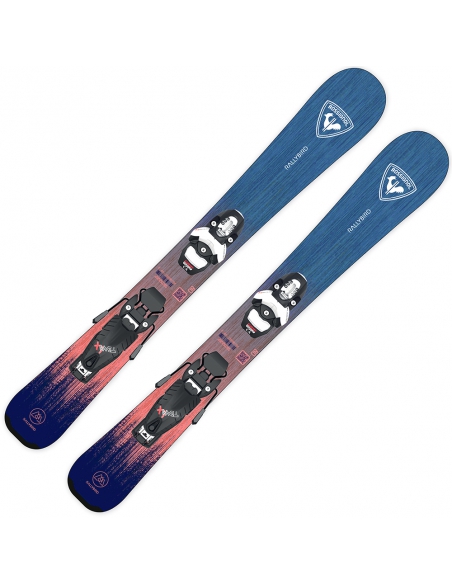 Narty Rossignol RALLYBIRD KID + wiązania Look TEAM 4 GW