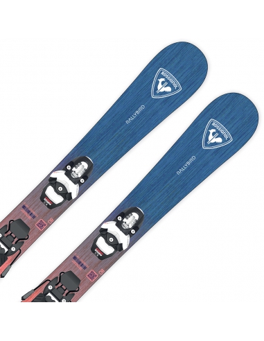 Narty Rossignol RALLYBIRD KID + wiązania Look TEAM 4 GW