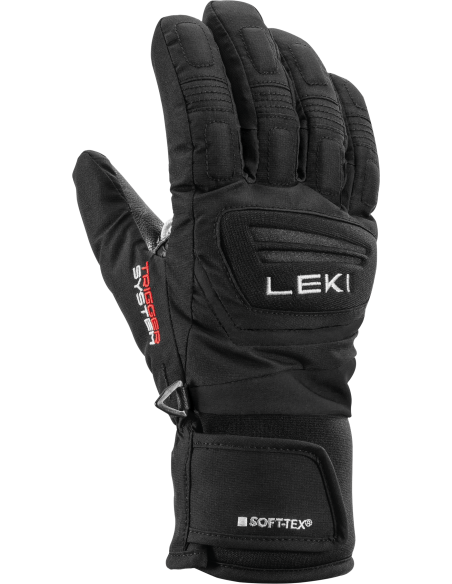 Rękawice LEKI Griffin 3D Junior (pięciopalczaste) Black 4.0