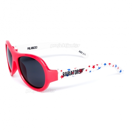 Okulary przeciwsłoneczne dla dzieci Babiators polaryzacja czerwone gwiezdny pył
