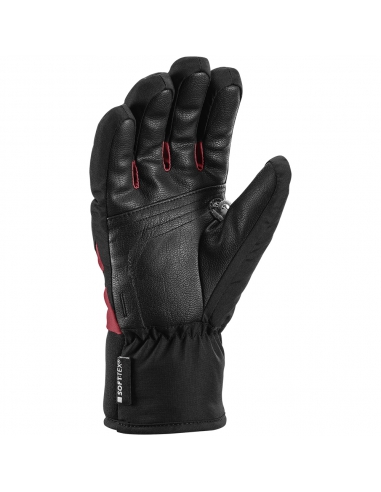 Rękawice narciarskie LEKI Griffin 3D Junior (pięciopalczaste) Black/Rose 4.0