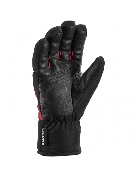 Rękawice narciarskie LEKI Griffin 3D Junior (pięciopalczaste) Black/Rose 4.0