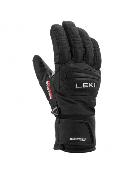 Rękawice narciarskie LEKI Griffin 3D Junior (pięciopalczaste) Black 4.0