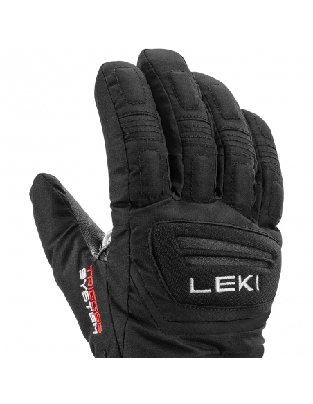 Rękawice narciarskie LEKI Griffin 3D Junior (pięciopalczaste) Black 4.0
