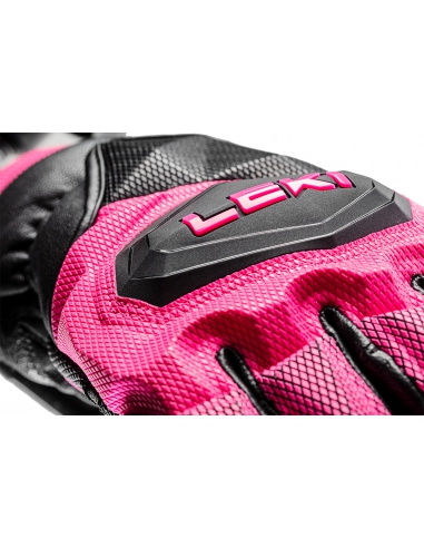 Rękawice narciarskie Leki WCR Venom 3D Junior (pięciopalczaste) Black/Pink
