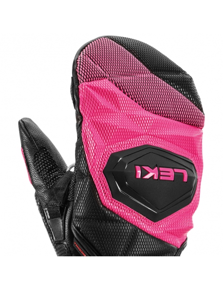 Rękawice narciarskie Leki WCR Venom 3D Junior Mitten (jednopalczaste) Black/Pink