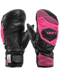 Rękawice narciarskie Leki WCR Venom 3D Junior Mitten (jednopalczaste) Black/Pink
