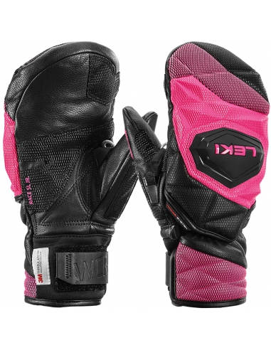 Rękawice narciarskie Leki WCR Venom 3D Junior Mitten (jednopalczaste) Black/Pink