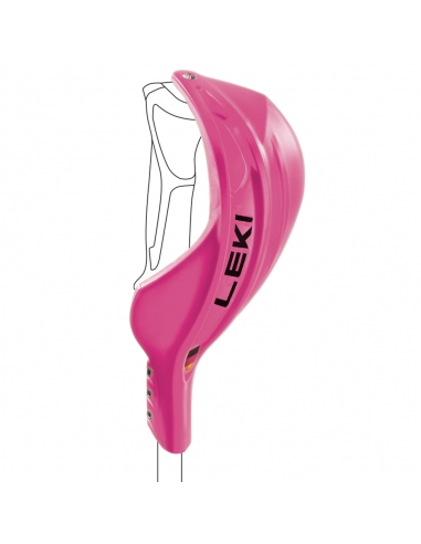 Ochraniacze-gardy na kije narciarskie Leki Gate Guard Closed WorldCup Neon Pink