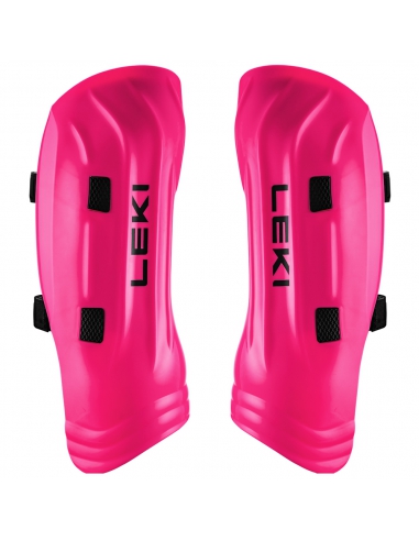 Ochraniacze narciarskie na golenie Leki WorldCup Pro Shin Guard Junior Neon Pink