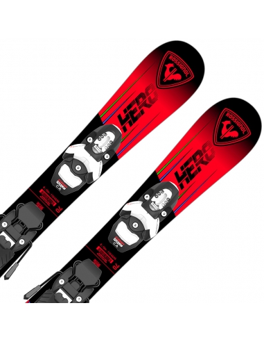 Narty dziecięce Rossignol HERO KID + wiązania Look TEAM 4 GW