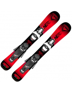 Narty dziecięce Rossignol HERO KID + wiązania Look TEAM 4 GW