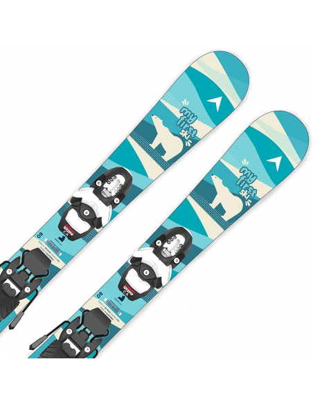 Narty dziecięce Dynastar MY FIRST SKI  + wiązania Look Team 4 Black GW