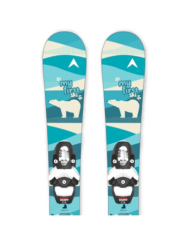 Narty dziecięce Dynastar MY FIRST SKI  + wiązania Look Team 4 Black GW