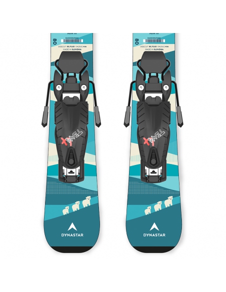Narty dziecięce Dynastar MY FIRST SKI  + wiązania Look Team 4 Black GW