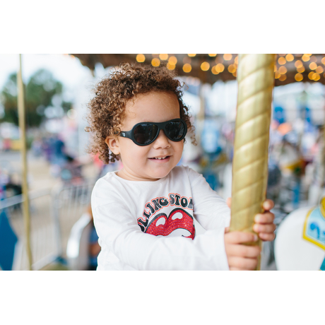 Okulary przeciwsłoneczne dla dzieci Babiators Original Aviator Black Ops Black