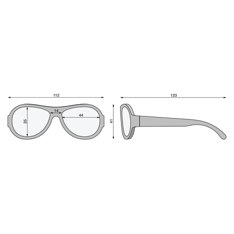 Okulary przeciwsłoneczne dla dzieci Babiators Original Aviator Blue Angels Blue