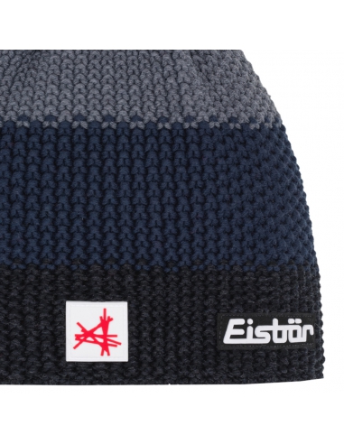 Czapka z pomponem Eisbar STAR POMPON SA 786 Black-Cobalt-Anthracite