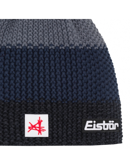Czapka z pomponem Eisbar STAR POMPON SA 786 Black-Cobalt-Anthracite